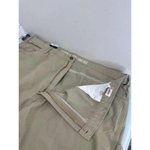 Dickies Carpenter Pants Duck Jeans Men 44X30 Relaxed Fit Straight Leg Beige - Picture 5 of 16